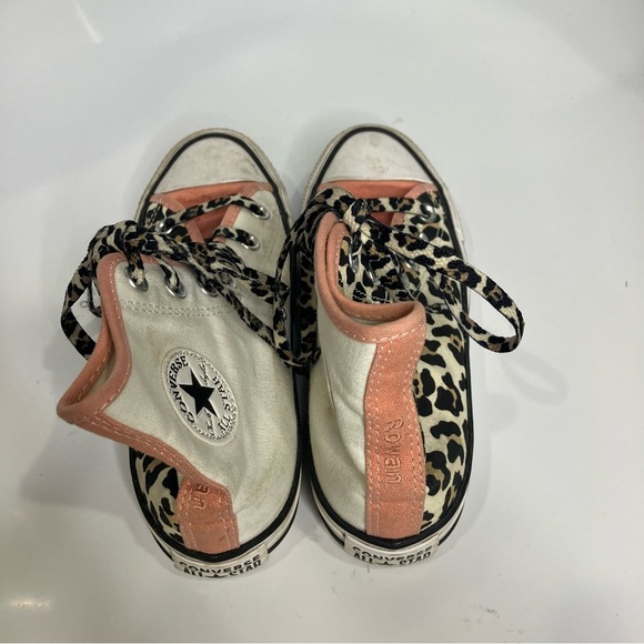 Converse all star animal print color block hightop sneakers women’s size 5 - Picture 5 of 9